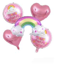 Set de globos Metalizados ARCOIRIS