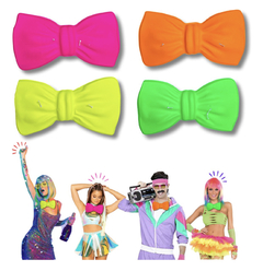 MOÑO FLUO NEON PLASTICO x 4