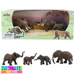 animales de la selva x4