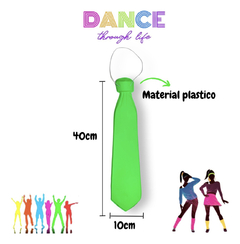 CORBATA FLUO NEON PLASTICA CARIOCA x 24 - comprar online