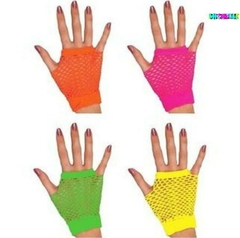 GUANTES RED NEON FLUO CORTO