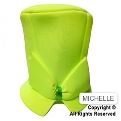 SOMBRERO GALERA C/MOÑO AMARILLO FLUO