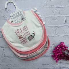 Babador kit com 5 unidades - Tema Elefante Rosa - buy online