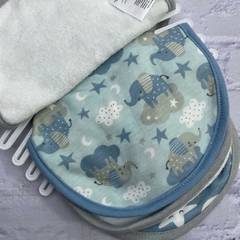 Babador kit com 5 unidades - Tema Elefante on internet