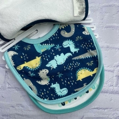 Babador kit com 5 unidades Tema Dino - online store