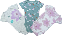 Body Manga curta Carter's Tam Newborn