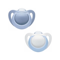 Chupeta Nuk Genius Newborn - Azul/Branca