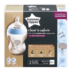 Mamadeira Tommee Tippee 2 unidades 260ml - Azul on internet