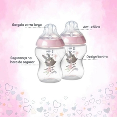 Mamadeira Tommee Tippee 2 unidades 260ml - Rosa - buy online