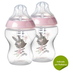 Mamadeira Tommee Tippee 2 unidades 260ml - Rosa on internet