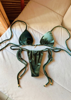 Bikini Orlando Veludo Laço - comprar online