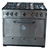 Cocina industrial 90cm 6 hornallas EVEREST
