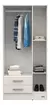 Placard Mosconi Dakar con 3 puertas y 2 cajones color Venecia - comprar online