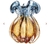 Vaso Italy Decorativo 13x17cm em Vidro Lyor - comprar online