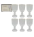 TACA DE VIDRO 260ML C/6 PCS MELINA