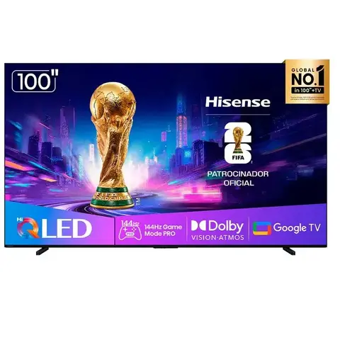 Smart TV Hisense 4K UHD HI-QLED 100" Polegadas - 100Q7QG