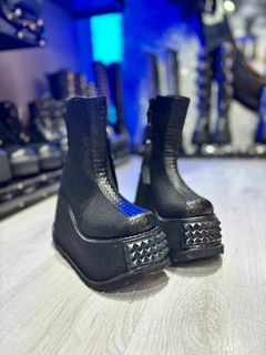 Bota tela cuero cuadrille