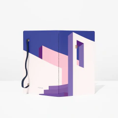 CADERNO CAPA RÍGIDA 14X20CM MÉDIO - ESCADA na internet
