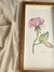 Quadro Rosa - Vidro | Moldura em madeira - comprar online