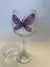 Taça Gin Borboleta Lilás