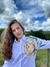 Camisa Branca| Flor amarela - comprar online