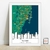 Quadro Personalizado Mapa (exemplo H)