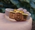 Pulseira Meditação Courinho - Banhado a Ouro 18K