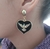 Brinco Pomba da Paz - Dourado Preto -Banhado a Ouro 18k - comprar online