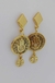 Brinco Mão de Fatima - Banhado a Ouro 18k - loja online