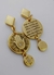 Brinco Mão de Fatima - Banhado a Ouro 18k - comprar online