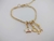 Pulseira Berloques Enfermagem - Banhado a Ouro 18k