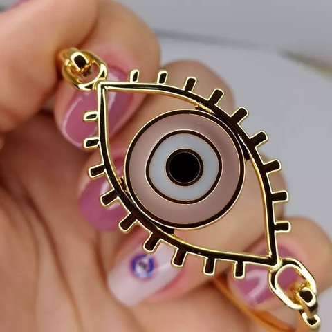 Bracelete Olho Grego - Banhado a Ouro 18k