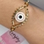 Bracelete Olho Grego - Banhado a Ouro 18k - comprar online