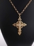 Colar Crucifixo Cruz Grande com Zircônias Prateado ou Dourado - comprar online
