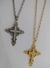 Colar Crucifixo Cruz Grande com Zircônias Prateado ou Dourado - comprar online