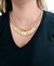 Colar Dez Mandamentos Corrente Elo Português Banhado a Ouro 18k