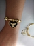 Bracelete Pomba da Paz Coração -Banhado a Ouro 18k - comprar online