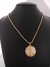 Colar Nossa Senhora Aparecida Corrente Veneziana Fina - Banhado a Ouro 18k Resina Perola