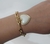 Pulseira Coração Diversas Cores Corrente Fígaro - Banhado a Ouro 18k - Everjoy Acessórios