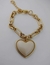 Pulseira Coração Diversas Cores Corrente Fígaro - Banhado a Ouro 18k - comprar online