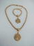 Conjunto Colar e Pulseira Arvore da Vida Banhado a Ouro 18k na internet