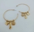 Brinco Argola Com Pingentes - Banhada a Ouro 18k na internet