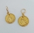 Argolinha Folheada a Ouro 18k Moeda Lira Italiana Tam G
