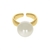Anel Com Pérola - Banhado a Ouro 18k - comprar online