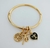 Bracelete Fé Espirito Santo - Banhado a Ouro 18k