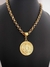 Colar Medalhão São Bento Corrente Elo Português - Banhado a Ouro 18k
