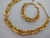 Conjunto Celine Colar Choker + Pulseira - Banhado a Ouro 18k