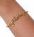 Pulseira / Bracelete Je T'Aime - Banhado a Ouro 18k - comprar online