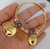 Bracelete Hoponopono Olho Grego - Banhado a Ouro 18k - comprar online