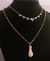 Conjunto Proteção Olho Grego + Figa - Banhado a Ouro 18k